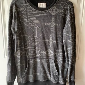 Grey Geometric Sweater
